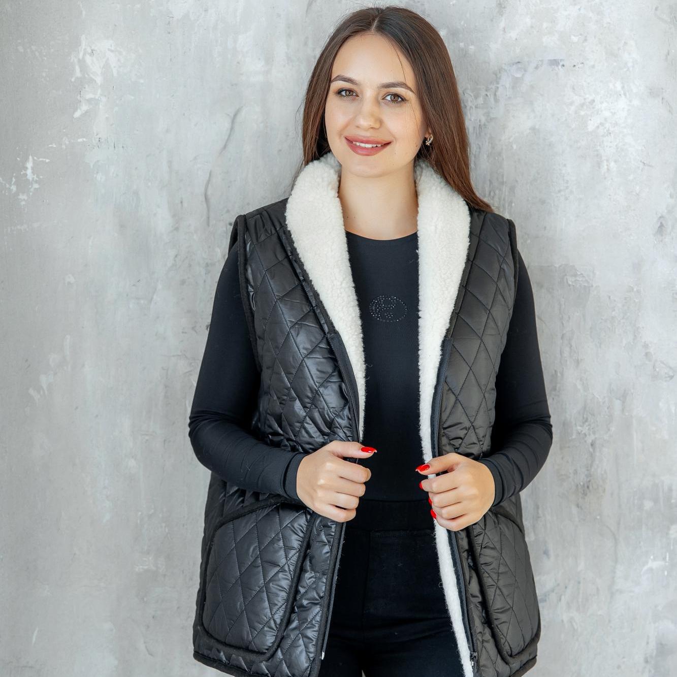 Жилет Altempo Одри, черный, шерсть купить