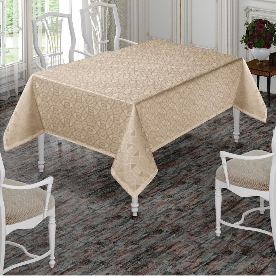 Скатерть DO&CO KARANFIL,160х220, капучино купить