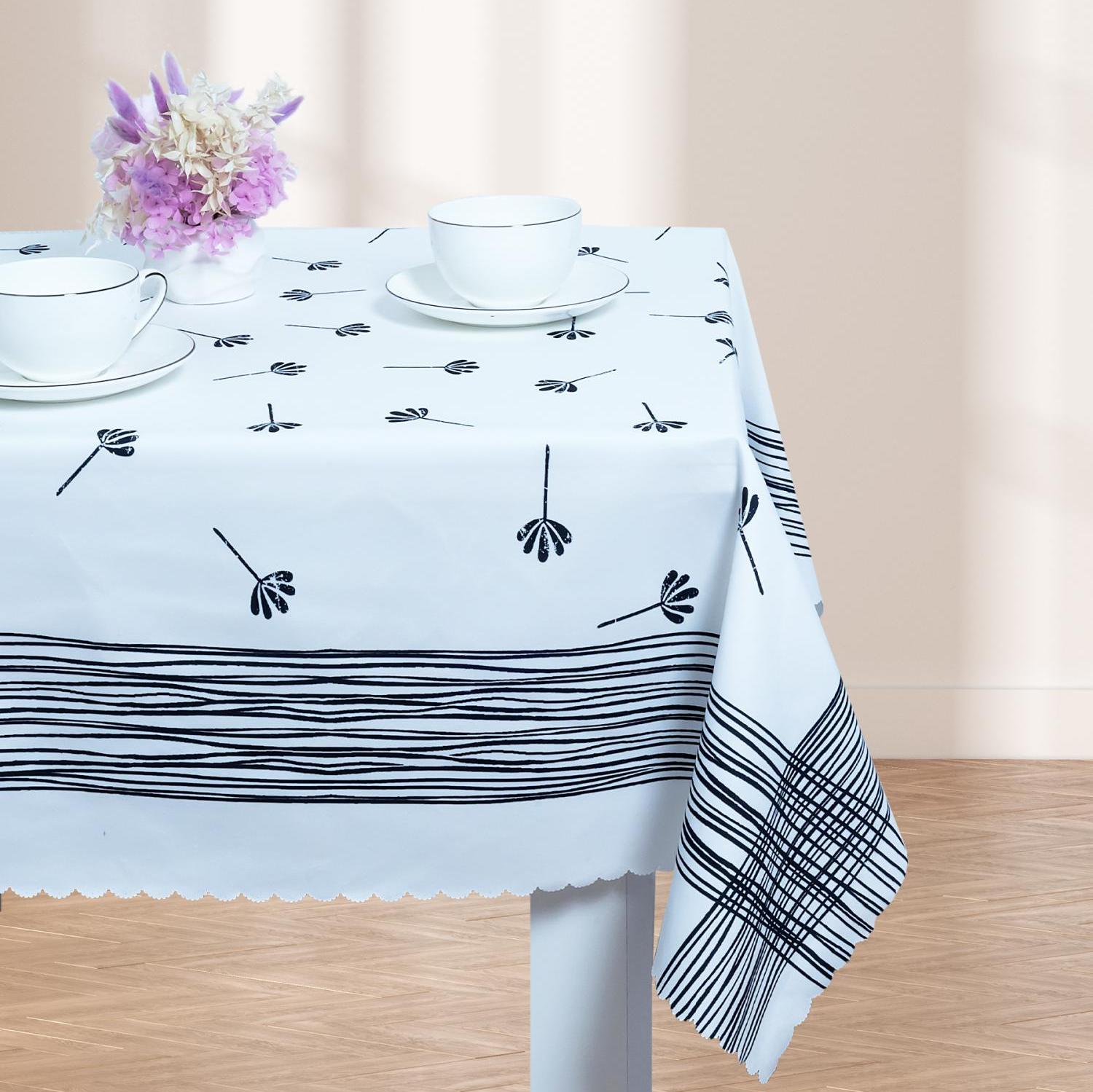 Скатерть Assorti Comfort Итерно, 120х140, 100гр/м2, черный купить
