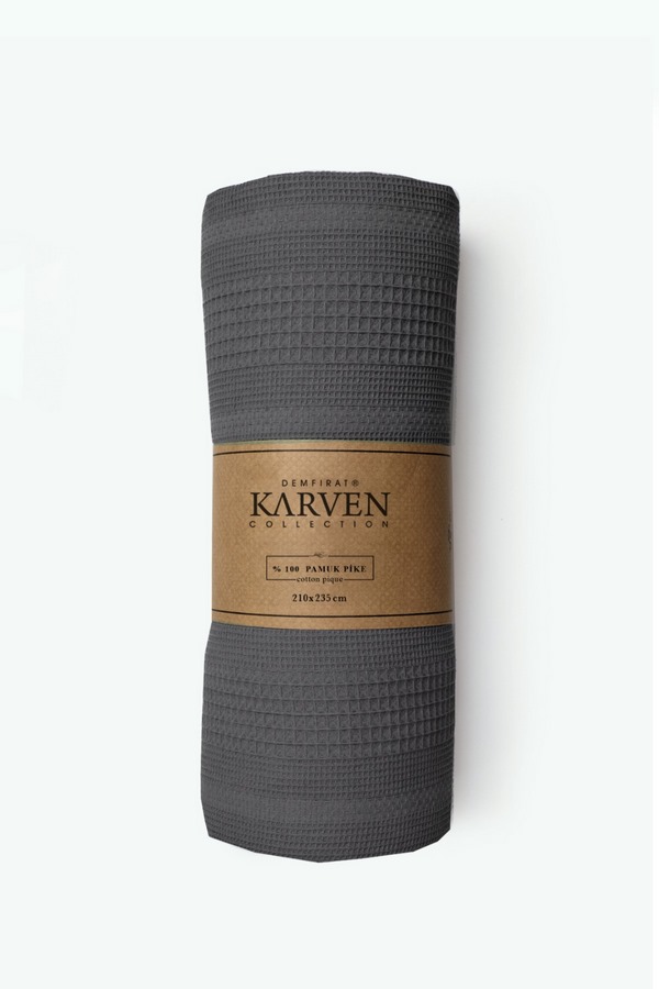 Плед Карвен Pure Simple, 210х235, антрацит