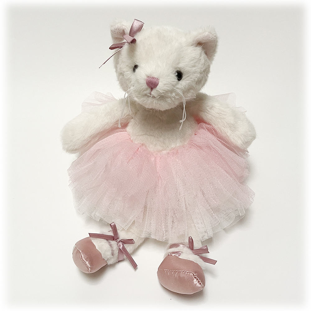 Мягкая игрушка Bukowski Кошка-балерина "Sweet Albertina", белая, 25см