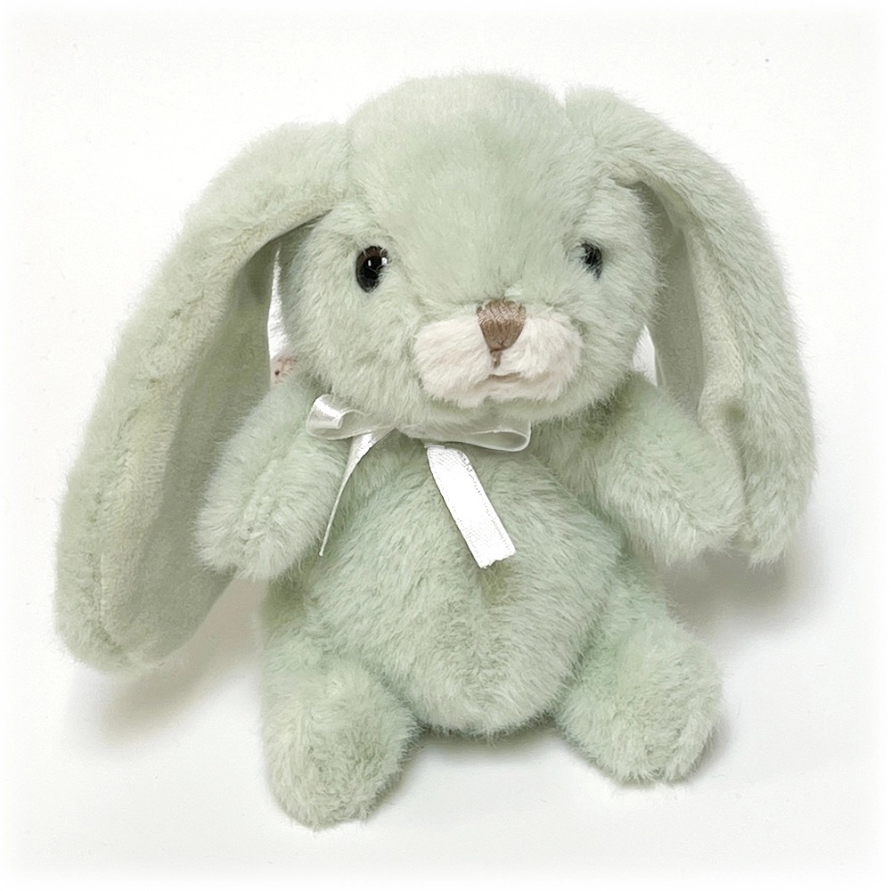 Мягкая игрушка Bukowski Брелок-заяц "Bouncy Bunny", салатовый, 10см