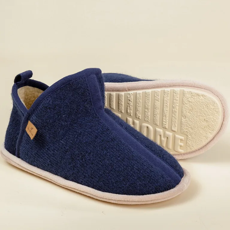 Тапочки WoolHouse Стем, 38-39, синий, шерсть купить