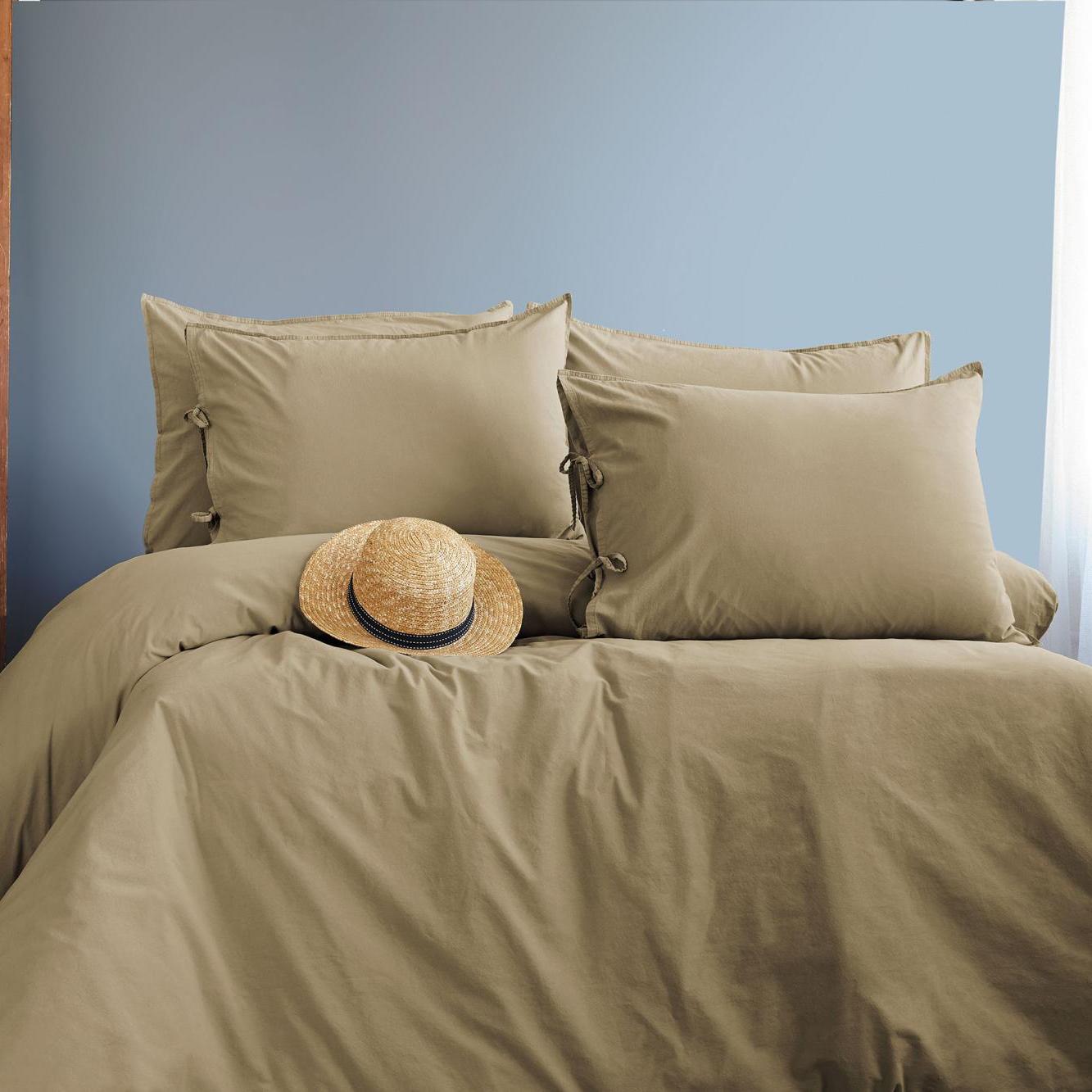 Постельное белье Issimo Home Саванна, бежевый, евро, поплин купить
