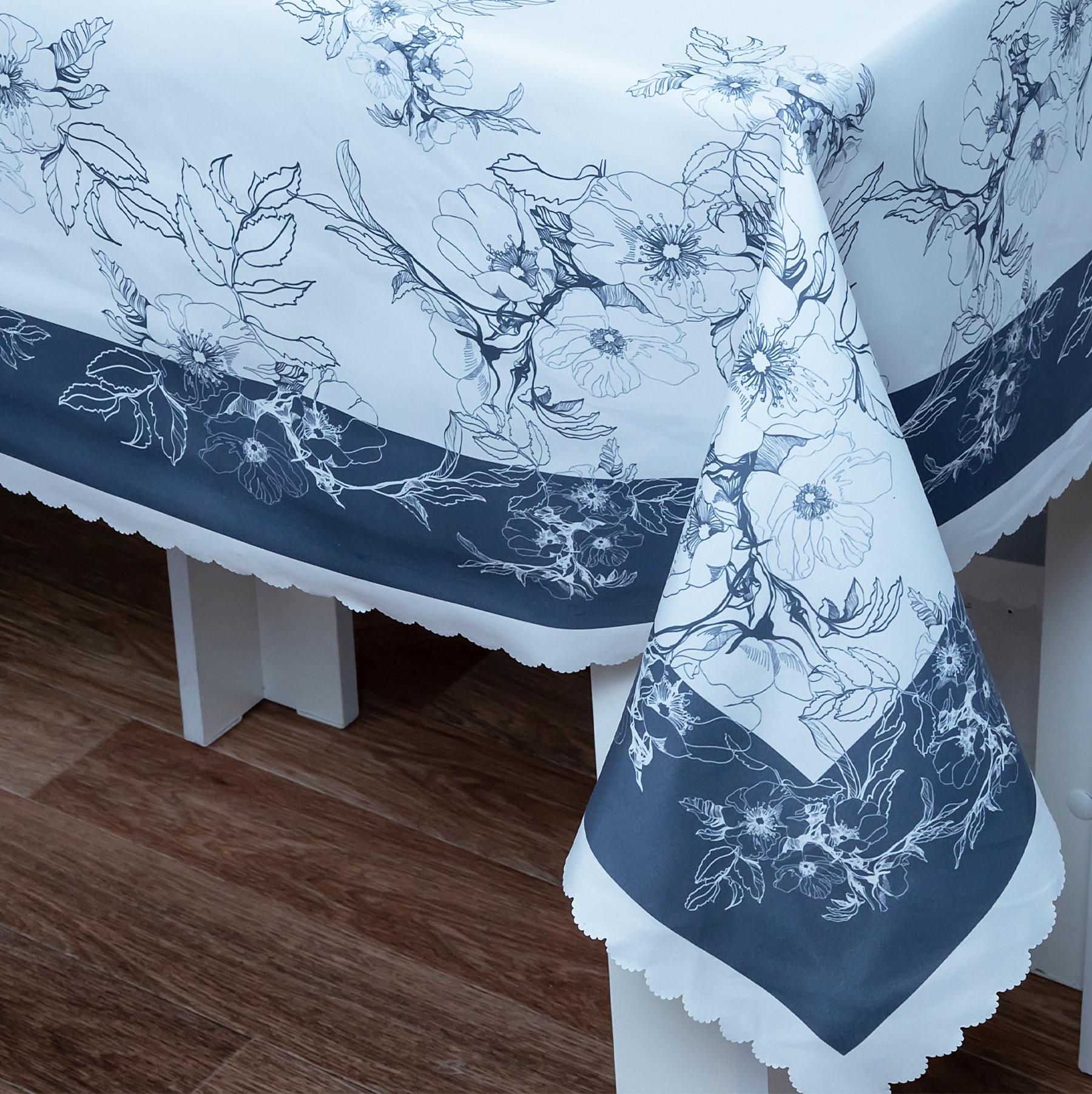 Скатерть Assorti Comfort Валери, 110х140, 100гр/м2, серый купить