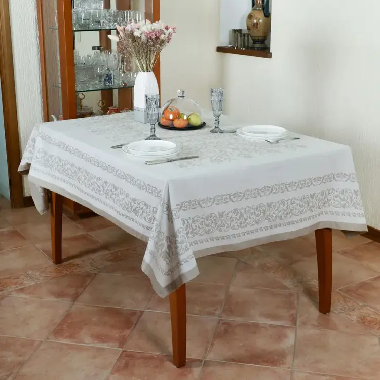 Скатерть Assorti Comfort Виньетка, 140х240, жаккард, бежевый купить