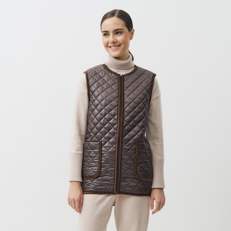 Жилет WoolHouse Локи жен, шерсть, коричневый купить