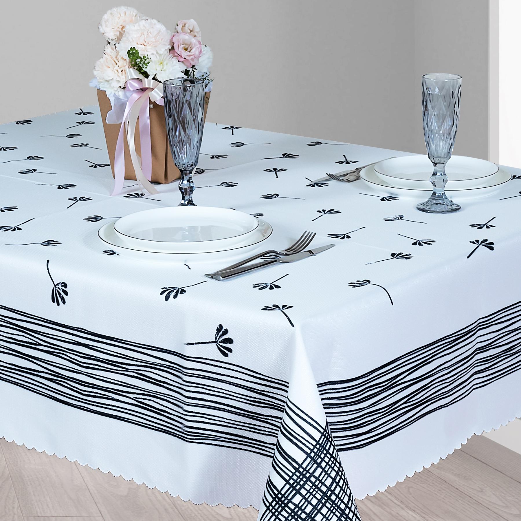 Скатерть Assorti Comfort Итерно, 140х180, 230гр/м2, черный купить