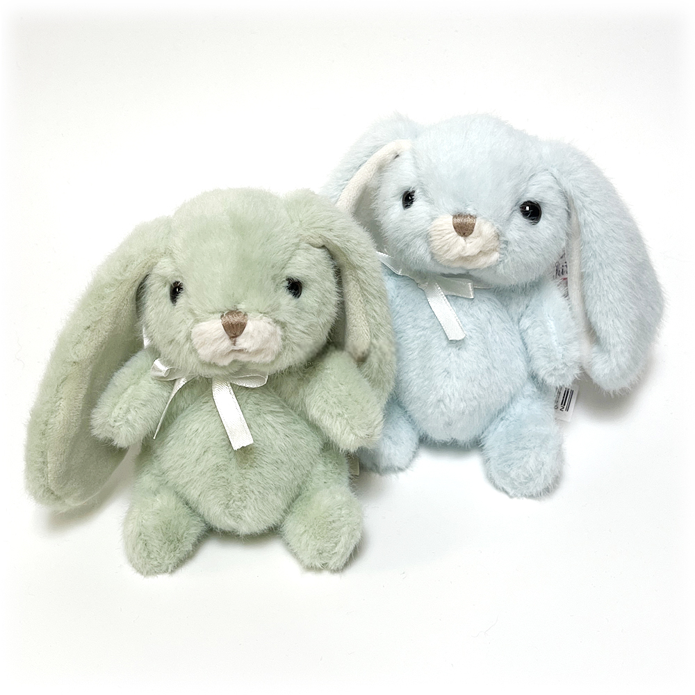 Мягкая игрушка Bukowski Брелок-заяц "Bouncy Bunny", салатовый, 10см