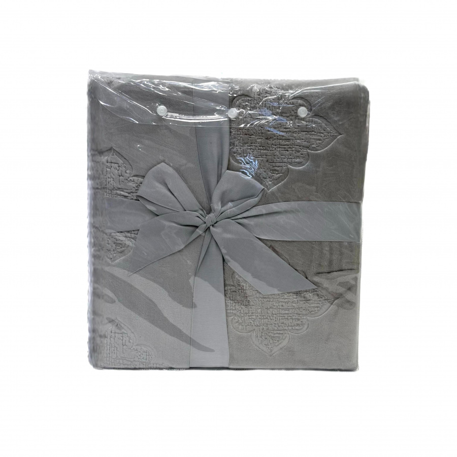 Плед Карвен Solid Emboss, 150х200, серый купить