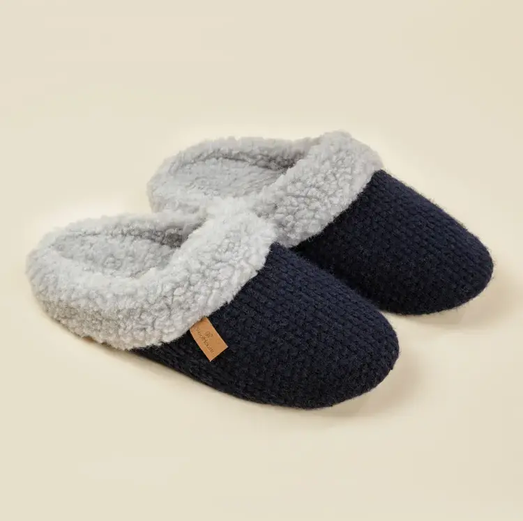 Тапочки WoolHouse Инка, 39-40, синий, шерсть купить