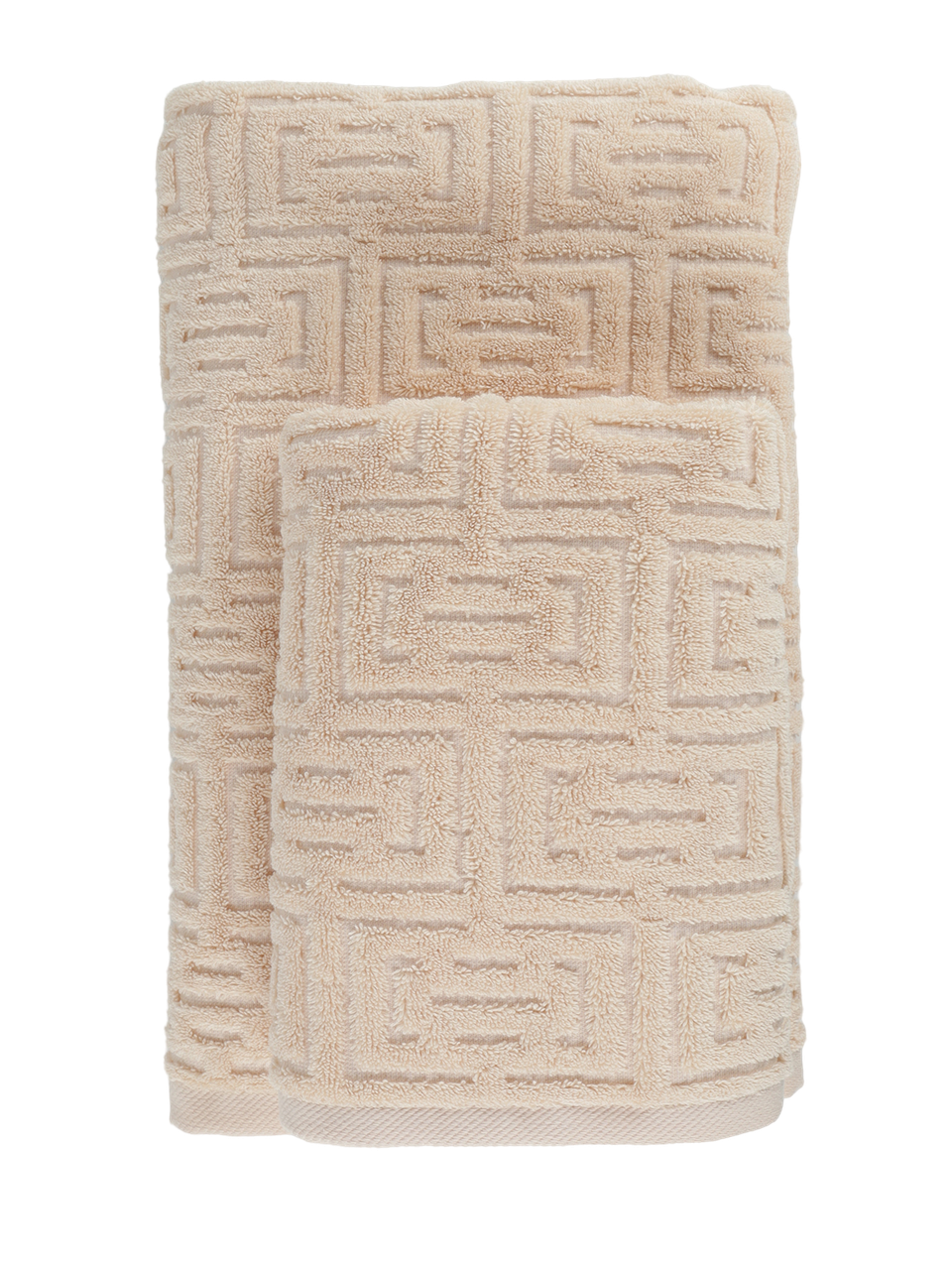 Полотенце махровое Moye home Geometric, бежевый купить