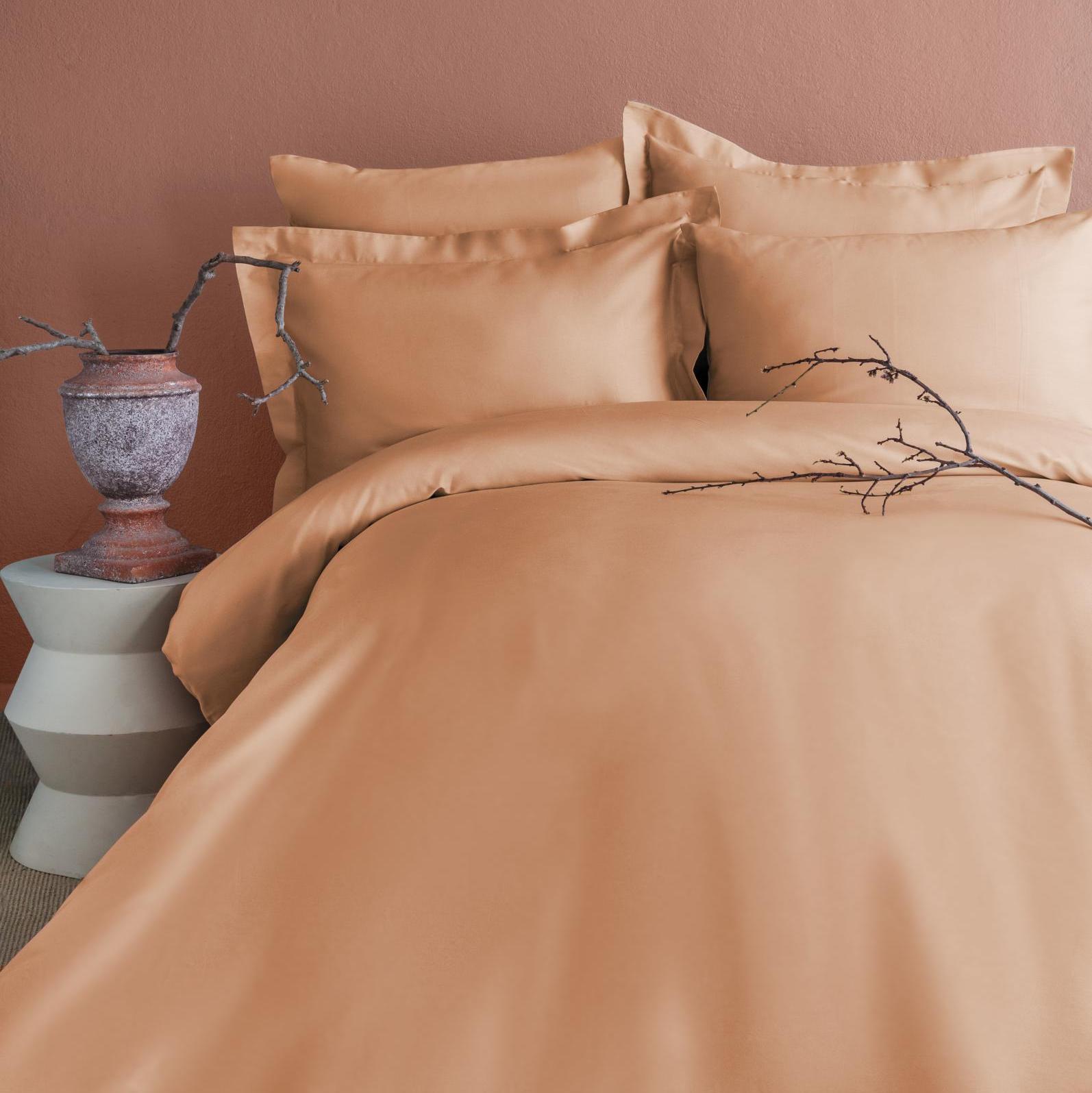 Постельное белье Issimo Home Симпли, песок, семейный, сатин DELUXE купить