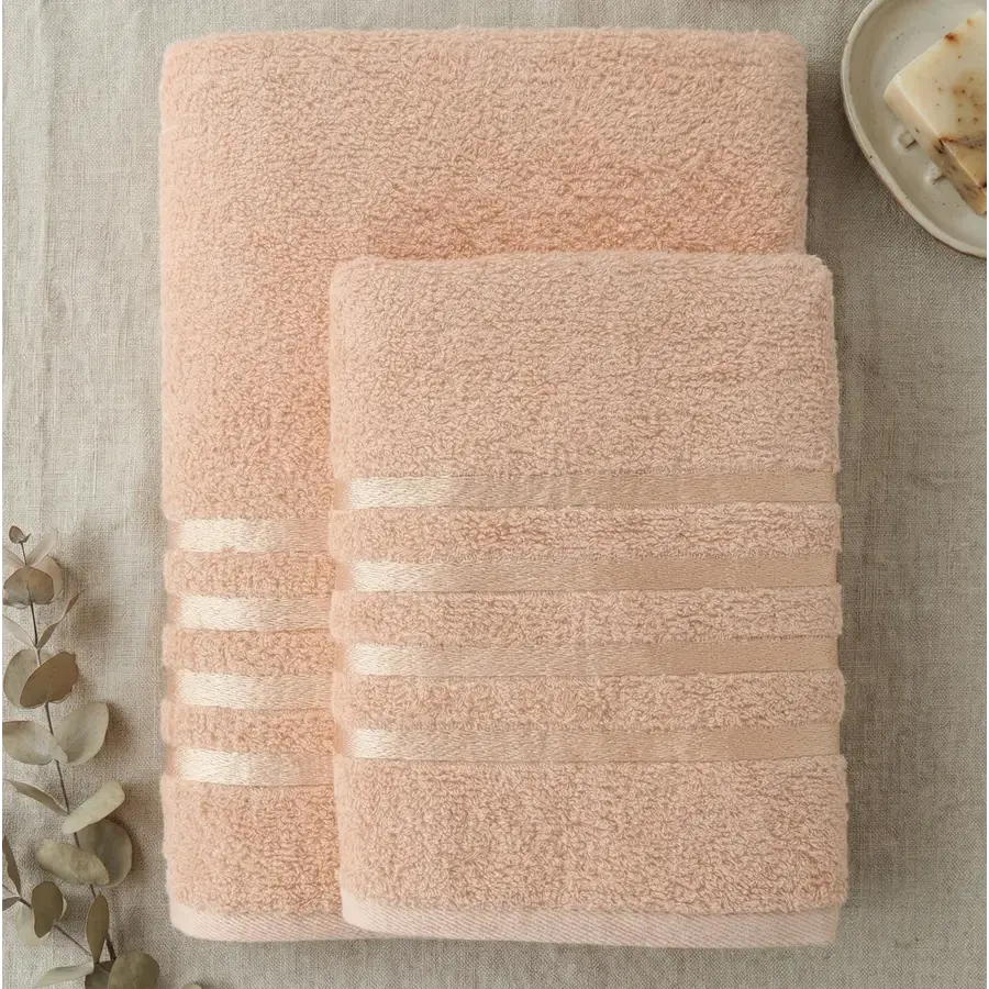 Полотенце махровое Moye home Сити, персиковый купить