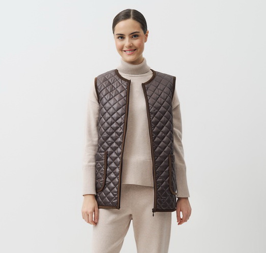 Жилет WoolHouse Локи жен, шерсть, коричневый купить
