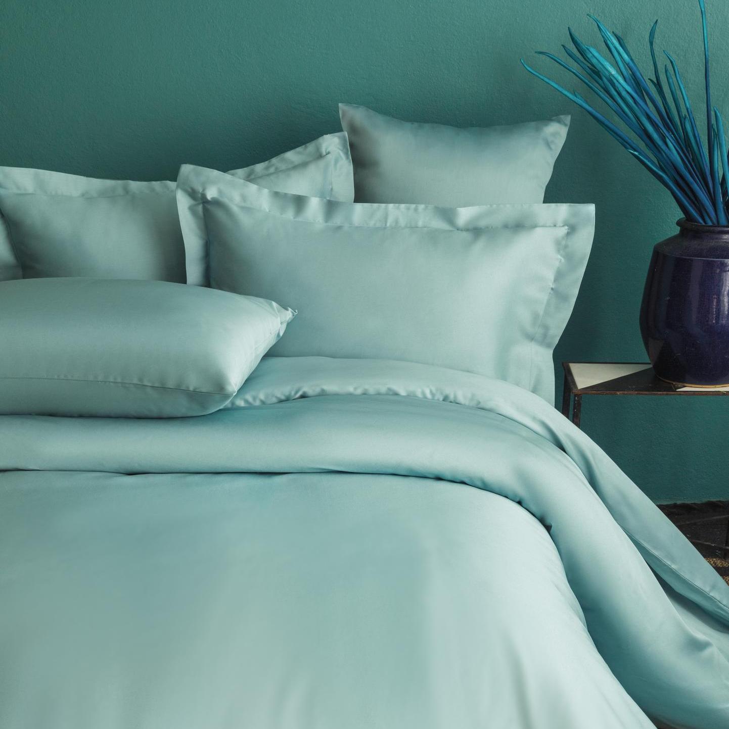 Постельное белье Issimo Home Симпли, ментол, евро, сатин DELUXE купить