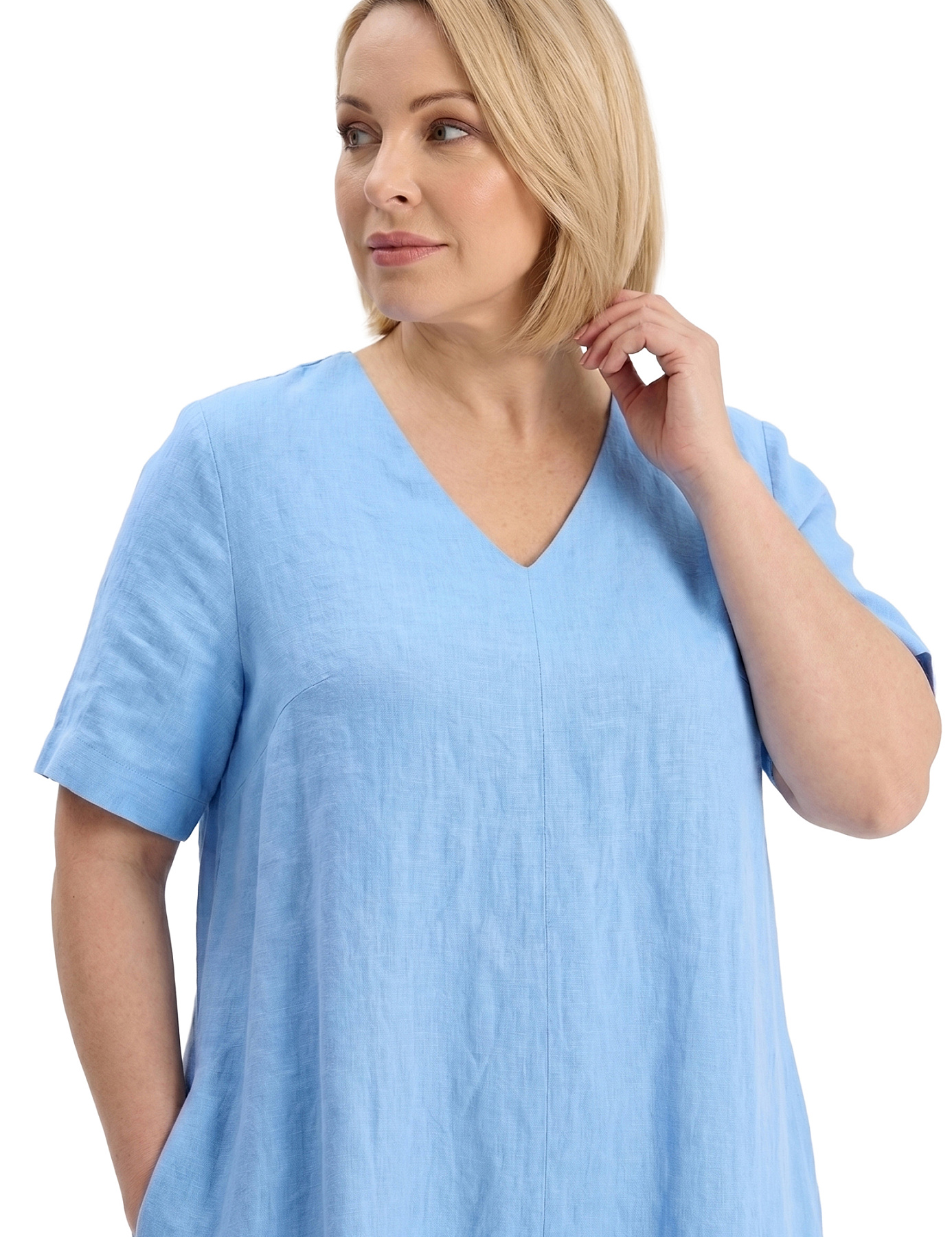 Платье Norveg Plus size, голубой купить