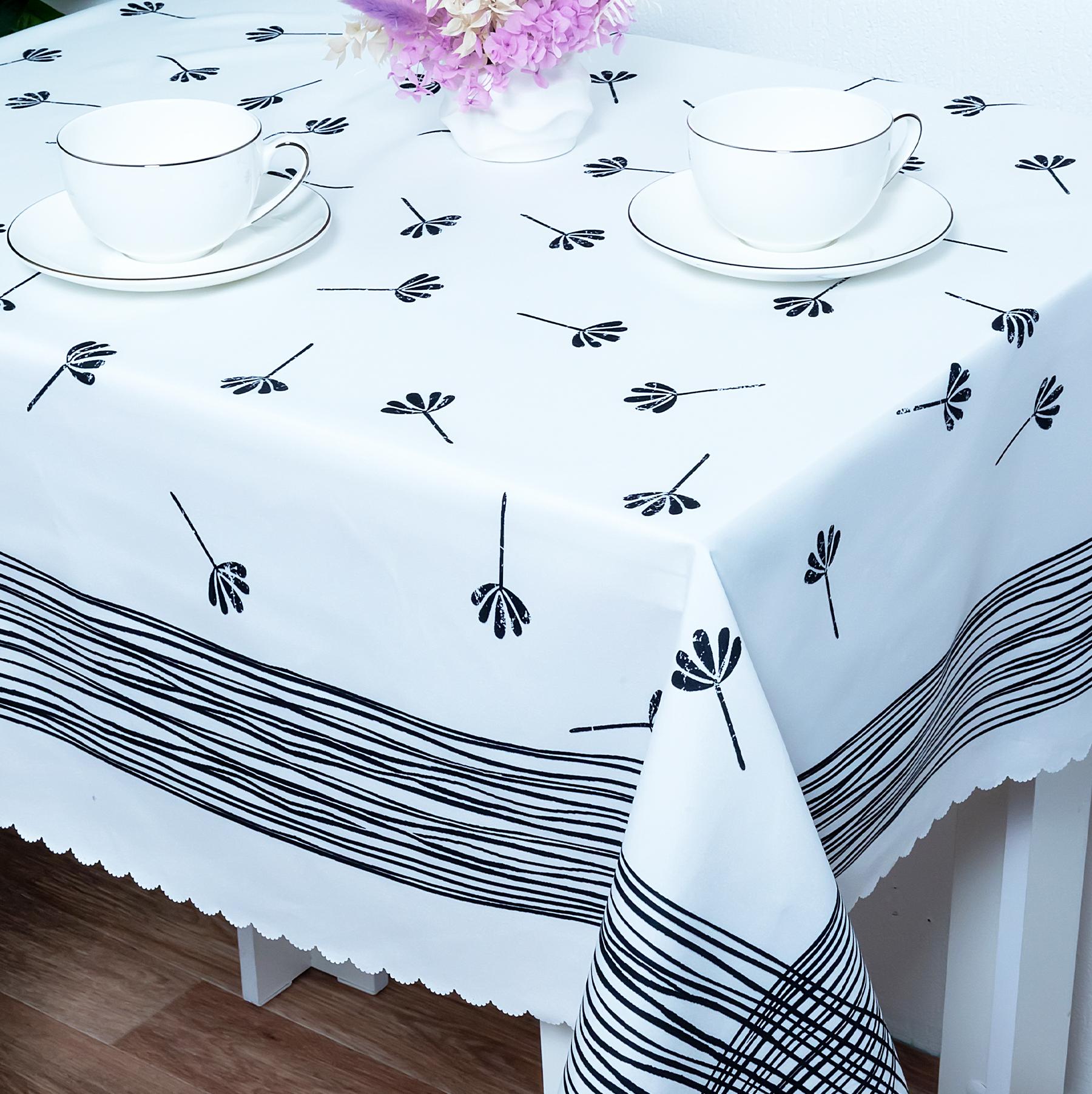 Скатерть Assorti Comfort Итерно, 120х140, 100гр/м2, черный купить