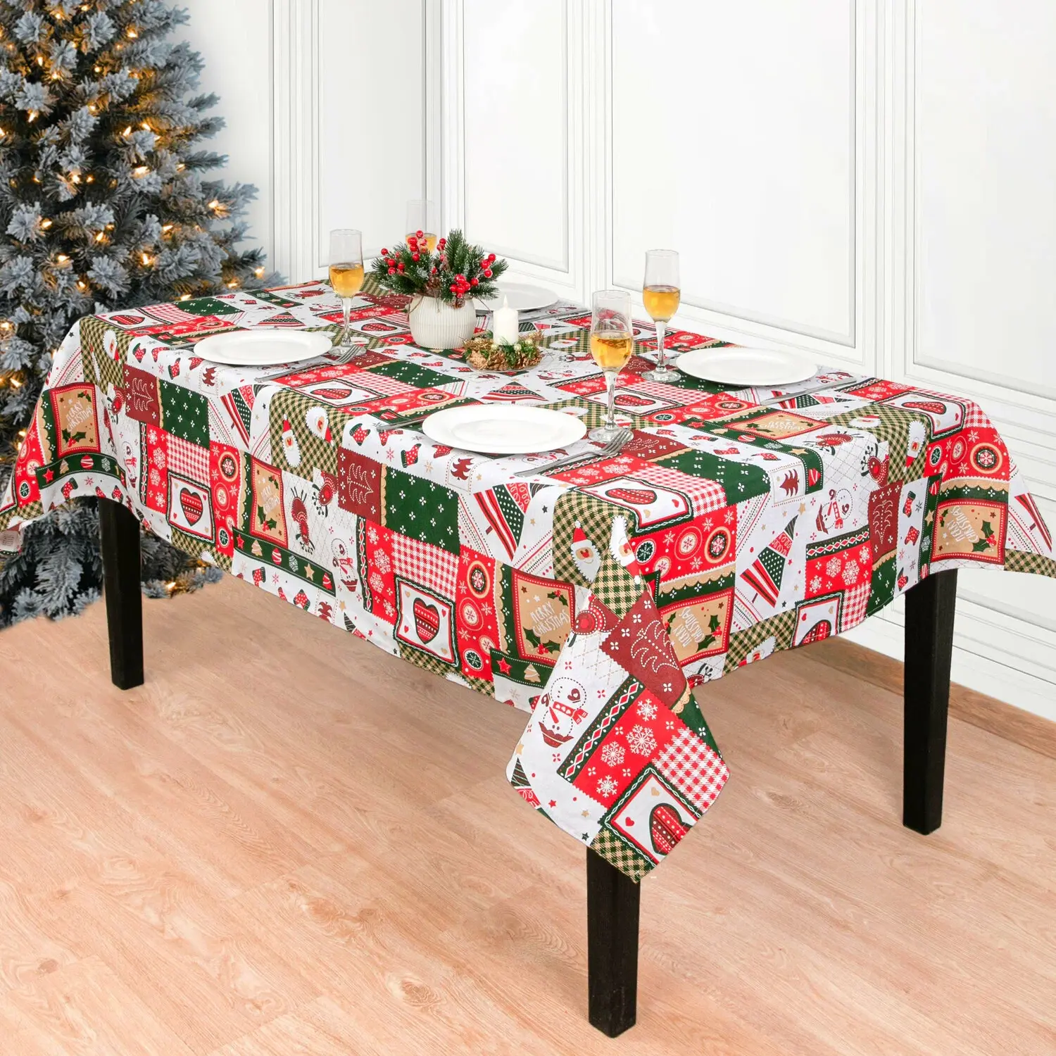 Скатерть Италтекс НОЭЛ-НГ-RB бел/коричн. диз.8, 135х240 купить