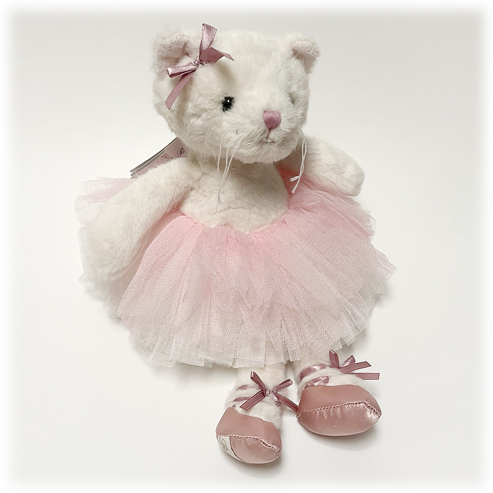 Мягкая игрушка Bukowski Кошка-балерина "Sweet Albertina", белая, 25см