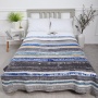Плед Assorti Comfort Акварель, 150х200, хлопок, синий купить