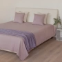 Покрывало Luxberry Мох, 240х260, хлопок, дымчато-розовый купить