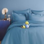Постельное белье Issimo Home Симпли, голубой, евро, сатин DELUXE купить