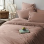 Постельное белье Issimo Home Дайзи, персик, евро, поплин купить