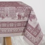 Скатерть Яковлевский жаккард, Зимний город, 150х200, бордо купить