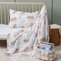 Детское постельное белье с пледом MOYЁ HOME Teddy, муслин купить