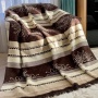 Плед Rajtex Орнамент, 200х220, хлопок, бежевый купить