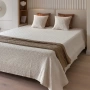 Покрывало Luxberry Эдинбург, 240х260, хлопок, экрю купить
