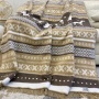 Плед Rajtex Скандинавский лес, 150х200, хлопок, серый купить