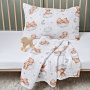 Детское постельное белье с пледом MOYЁ HOME Teddy, муслин купить