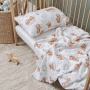 Детское постельное белье с пледом MOYЁ HOME Teddy, муслин купить