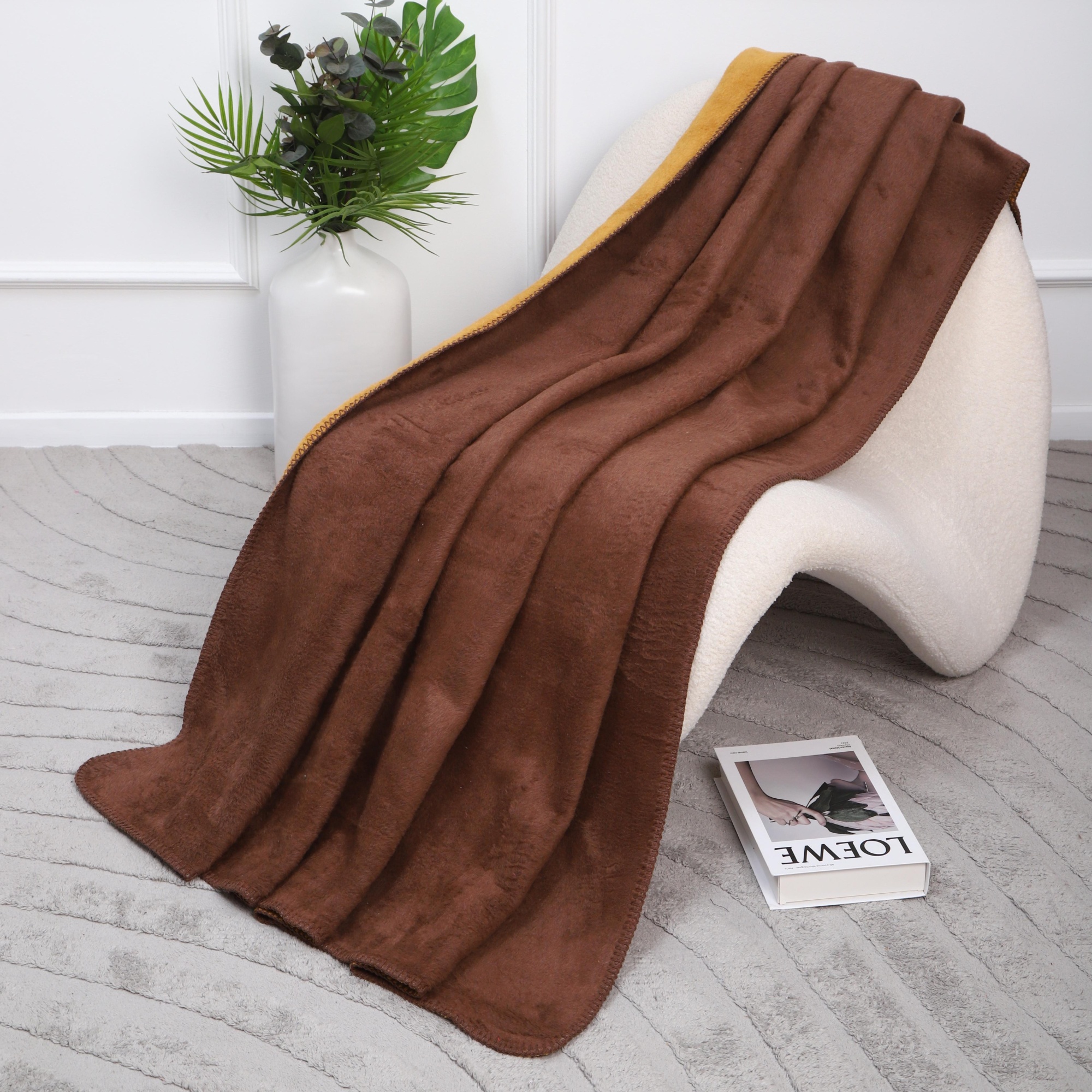 Плед Assorti Comfort Моно, 200х220, хлопок, кор/гор купить