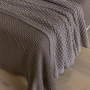 Покрывало Luxberry Букле, 240х260, хлопок, тауп купить