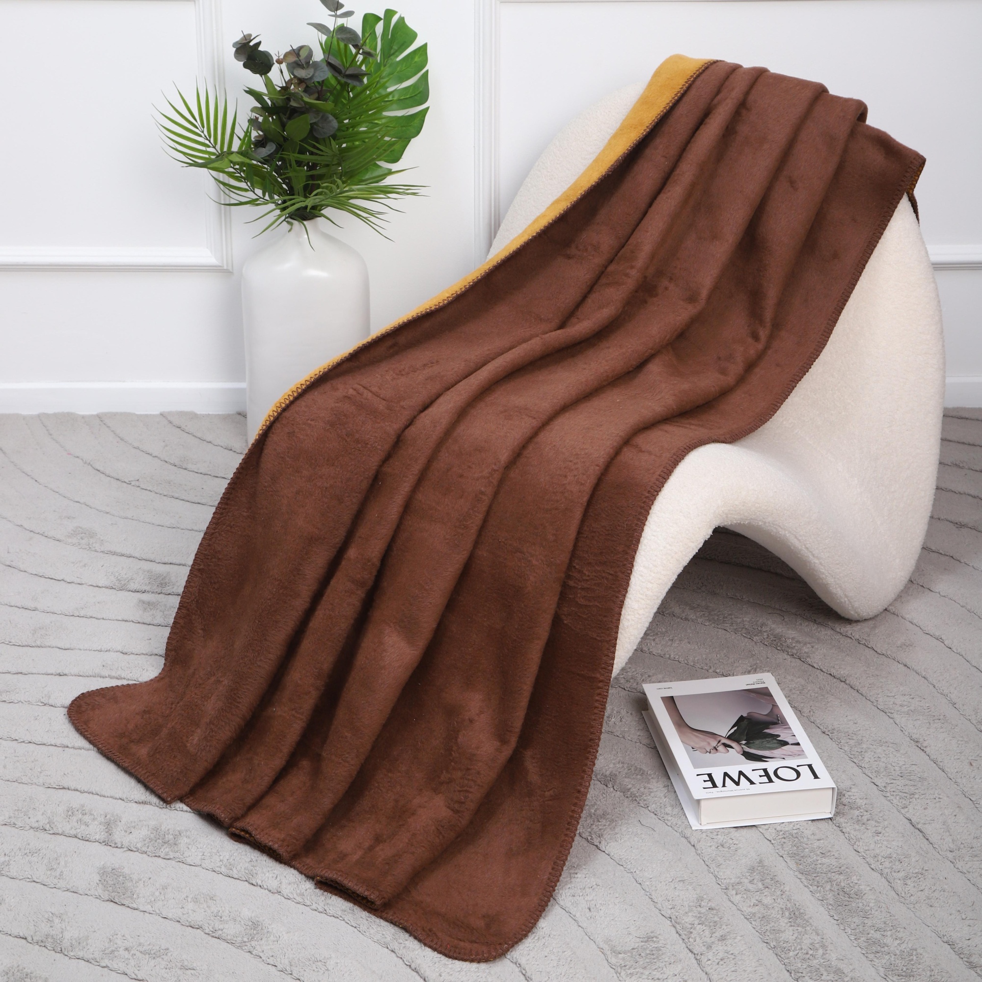 Плед Assorti Comfort Моно, 150х200, хлопок, кор/гор купить