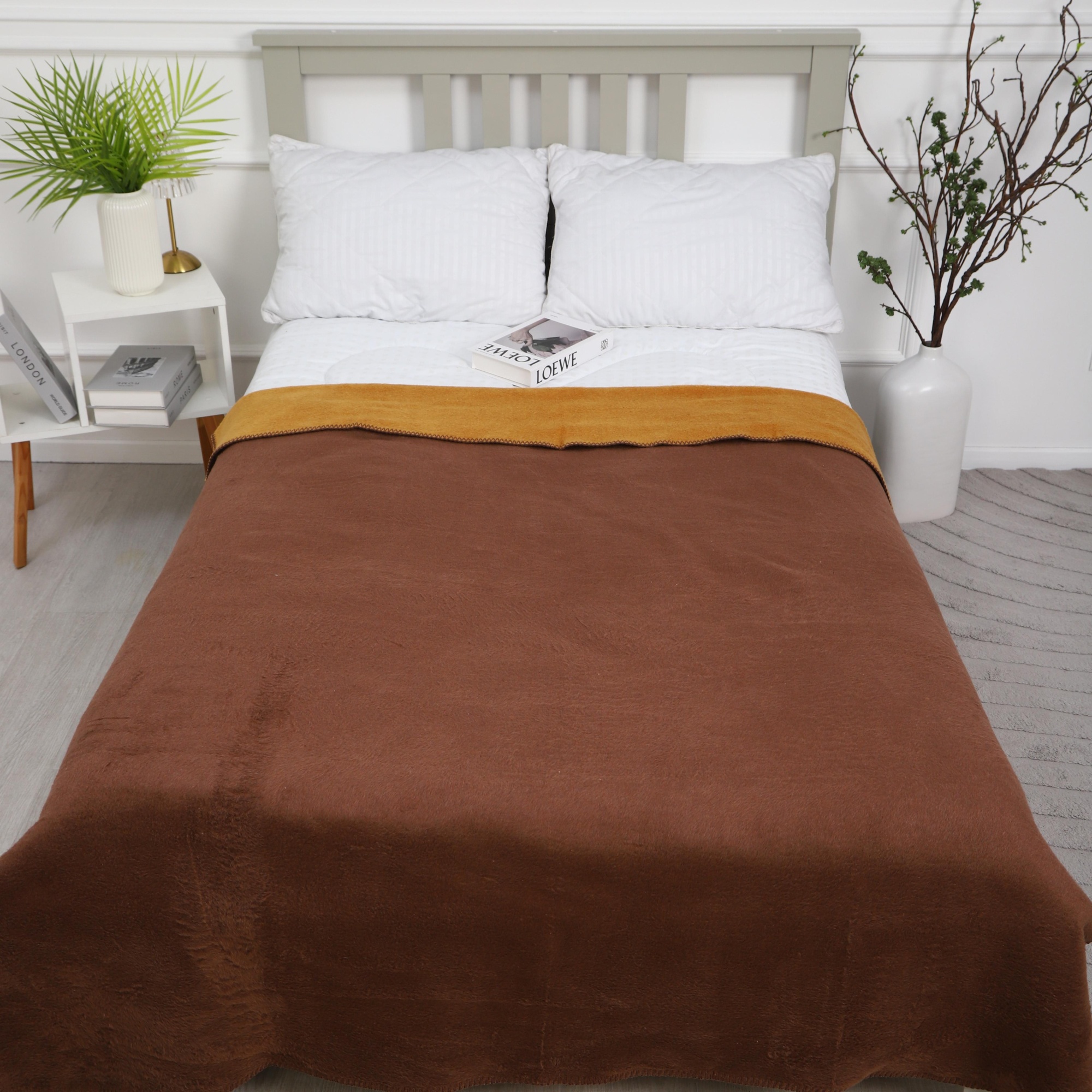 Плед Assorti Comfort Моно, 200х220, хлопок, кор/гор купить
