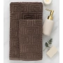 Полотенце махровое Moye home Geometric, коричневый купить