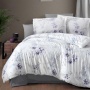 Постельное белье DO&CO Leena, евро, лиловый купить