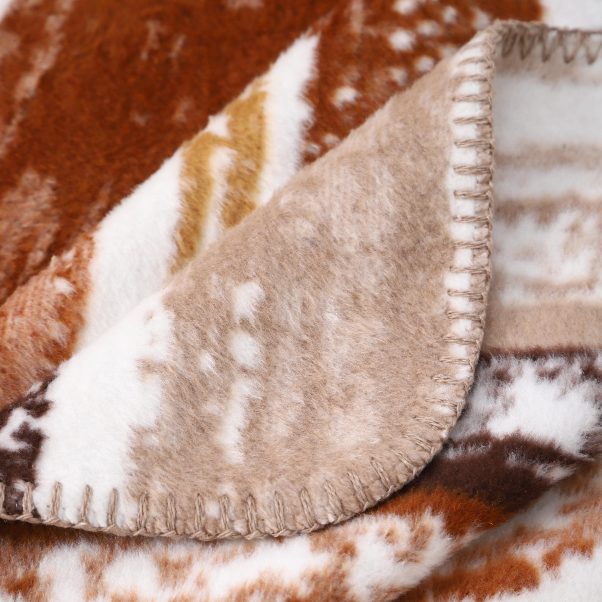 Плед Assorti Comfort Акварель, 200х220, хлопок, коричневый купить