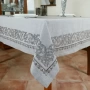 Скатерть Assorti Comfort Ампир, 140х180, жаккард, коричневый купить