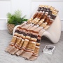 Плед Assorti Comfort Акварель, 200х220, хлопок, коричневый купить