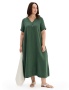 Платье Norveg Plus size, оливковый купить