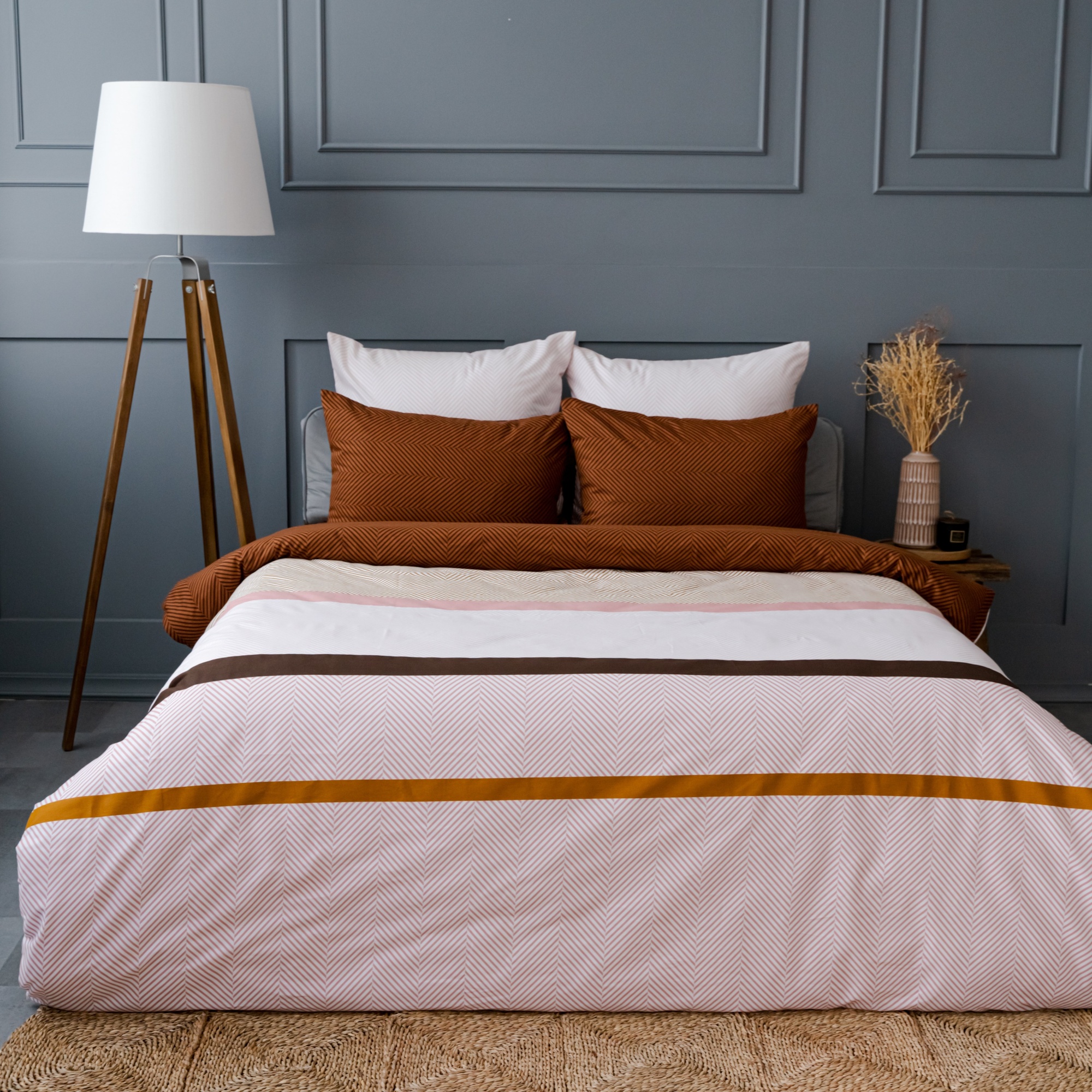 Постельное белье MOYЁ HOME Herringbone, евро, хлопок браш купить