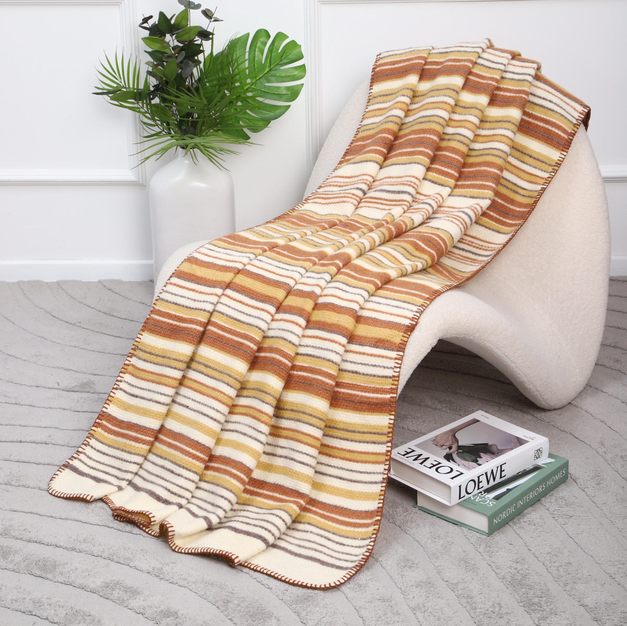 Плед Assorti Comfort Ривьера, 200х220, хлопок, беж купить