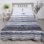 Плед Assorti Comfort Акварель, 200х220, хлопок, синий купить