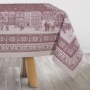 Скатерть Яковлевский жаккард, Зимний город, 150х200, бордо купить